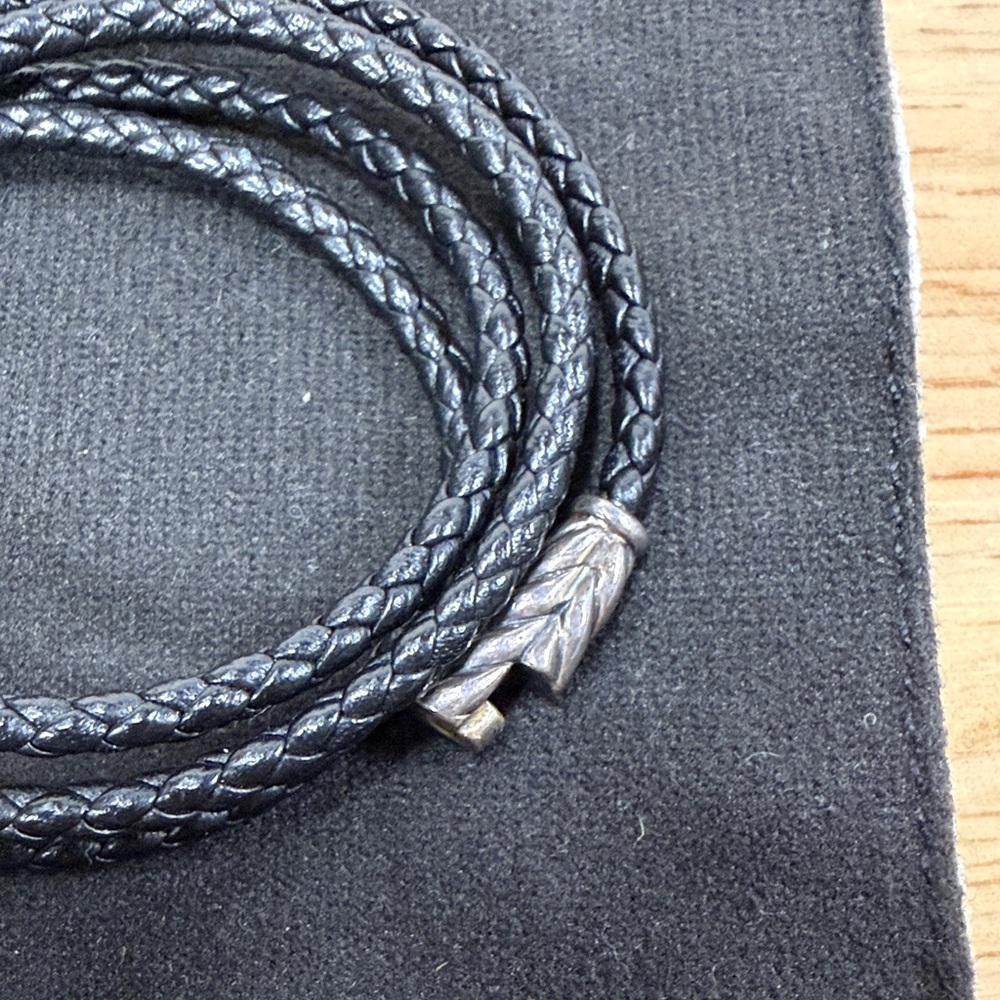 David Yurman CHEVRON TRIPLE WRAP BRACELET - Picture 3 of 5